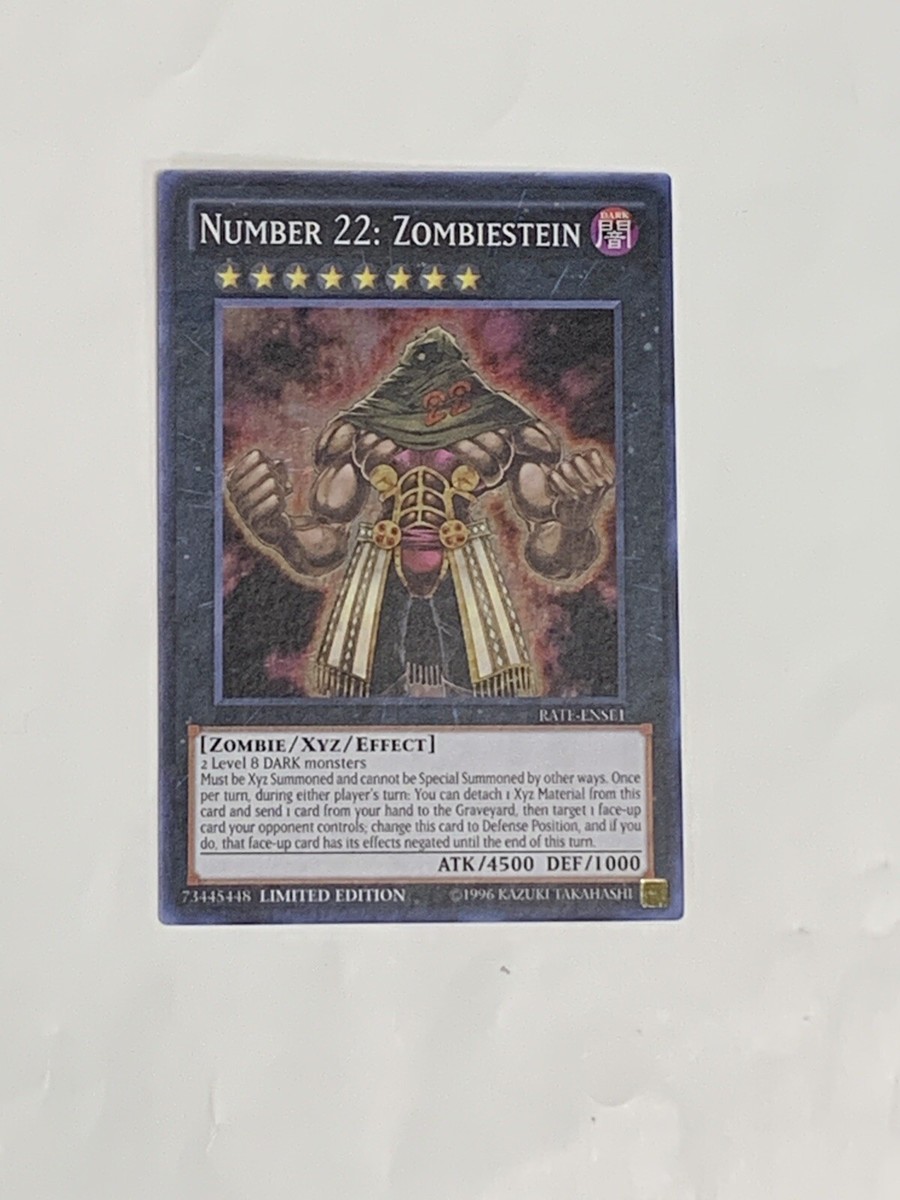 Yu-Gi-Oh! Number 22: Zombiestein - RATE-ENSE1 - Super Rare Raging Tempest: S. E. | eBay Yu-Gi-Oh! Number 22: Zombiestein - RATE-ENSE1 - Super Rare Raging Tempest: S. E. | eBay