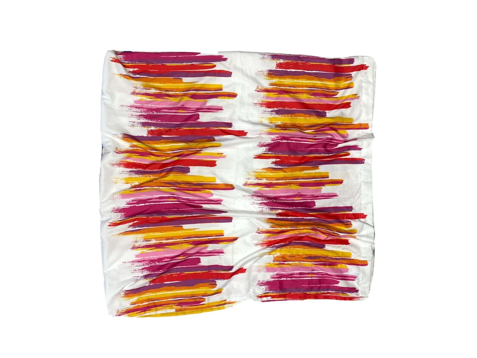 JC Penney Colorful Shower Curtain Red Pink Bright Long Bathroom Designer - Image 3 of 4