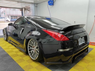 ナツ For 2003-09 Nissan 350Z 2-Door Pair Left/Right Outside Outer Black