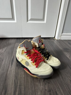 Jordan 5 x Off-White “Sail” | eBay