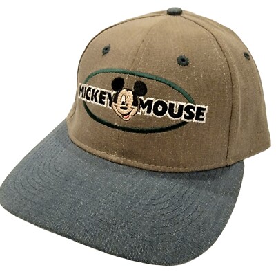 Mickey Mouse Disney Vintage 90's Mickey Unlimited Drew Pearson Snapback Hat Cap 