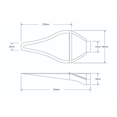 Revotec Motorsport Clear NACA Moulded Air Duct With 76mm Hose Coupling - Picture 2 of 2