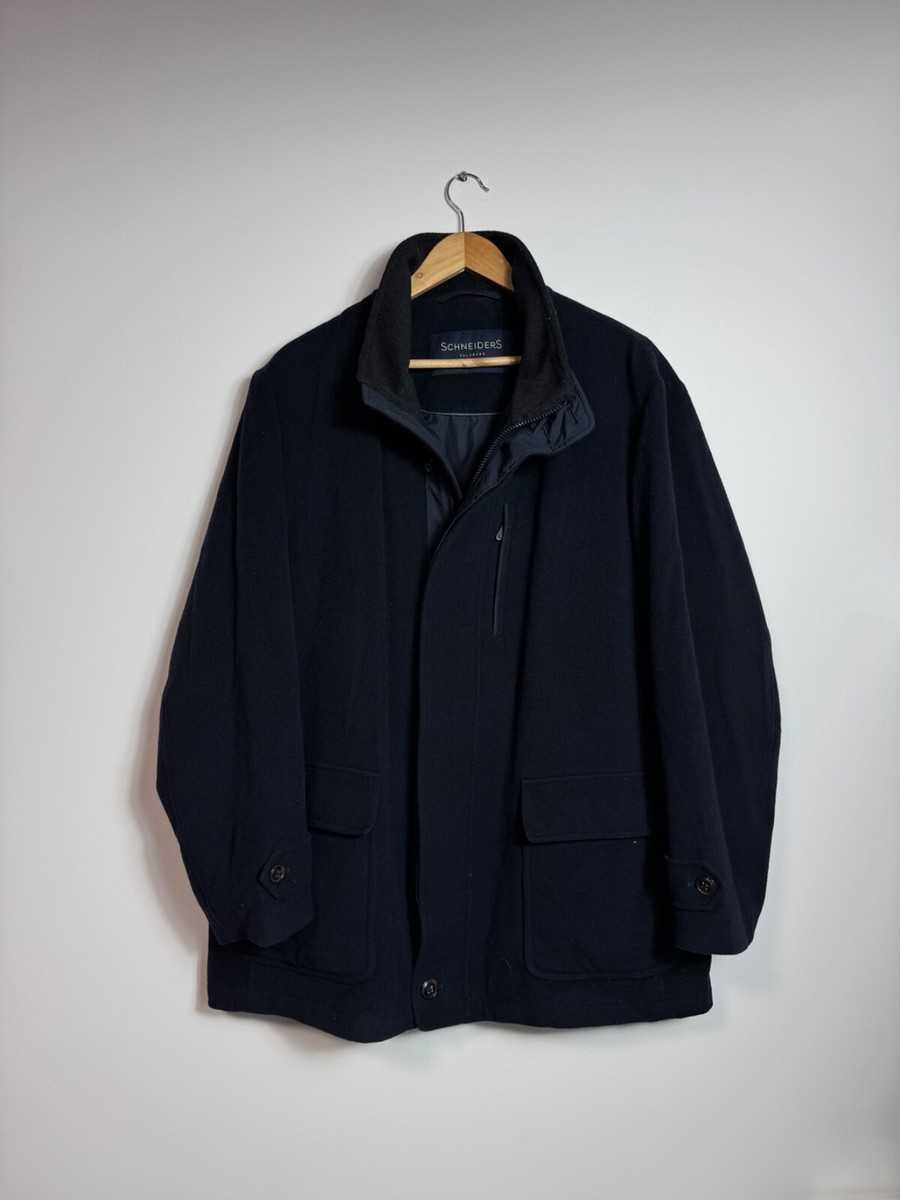 Schneiders Salzburg Perfomance Men Luxury Wool Cashmere Blend Coat