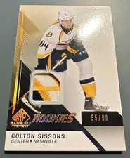 2014-15 SP Game Used - Rookies Colton Sissons #125 Gold Spectrum Prime /99 (MEM,