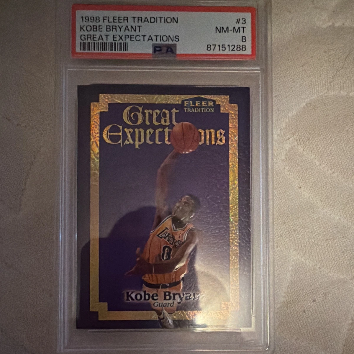 Kobe Bryant 8 Graded Basketball Sports Trading Cards & Accessories