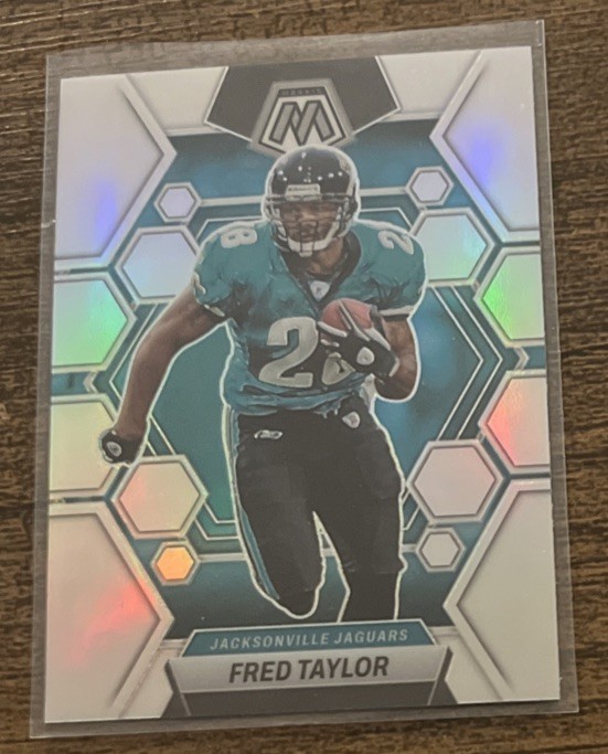 2023 Panini Mosaic Fred Taylor #107 Silver Holo Jaguars