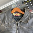 Harley Davidson USA Vintage Black Leather Jacket Eagle Patch Easyriders Size 42 — photo 6