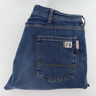 Wolverine FR Jeans Men 40x32 Flame Resistant Stretch Blue Denim Work Pants Cat 2