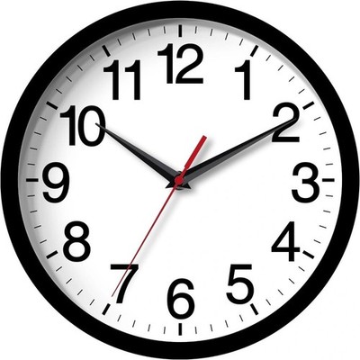 Modern 8 Inch Silent Analog Wall Clock Battery Operated for Home Office Living