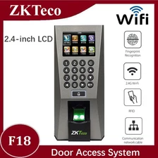 ZKTeco F18 Biometric Fingerprint Time Attendance Door Access Control System