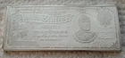 One troy pound silver bar, 12 troy oz designed after 1886 silver certificate