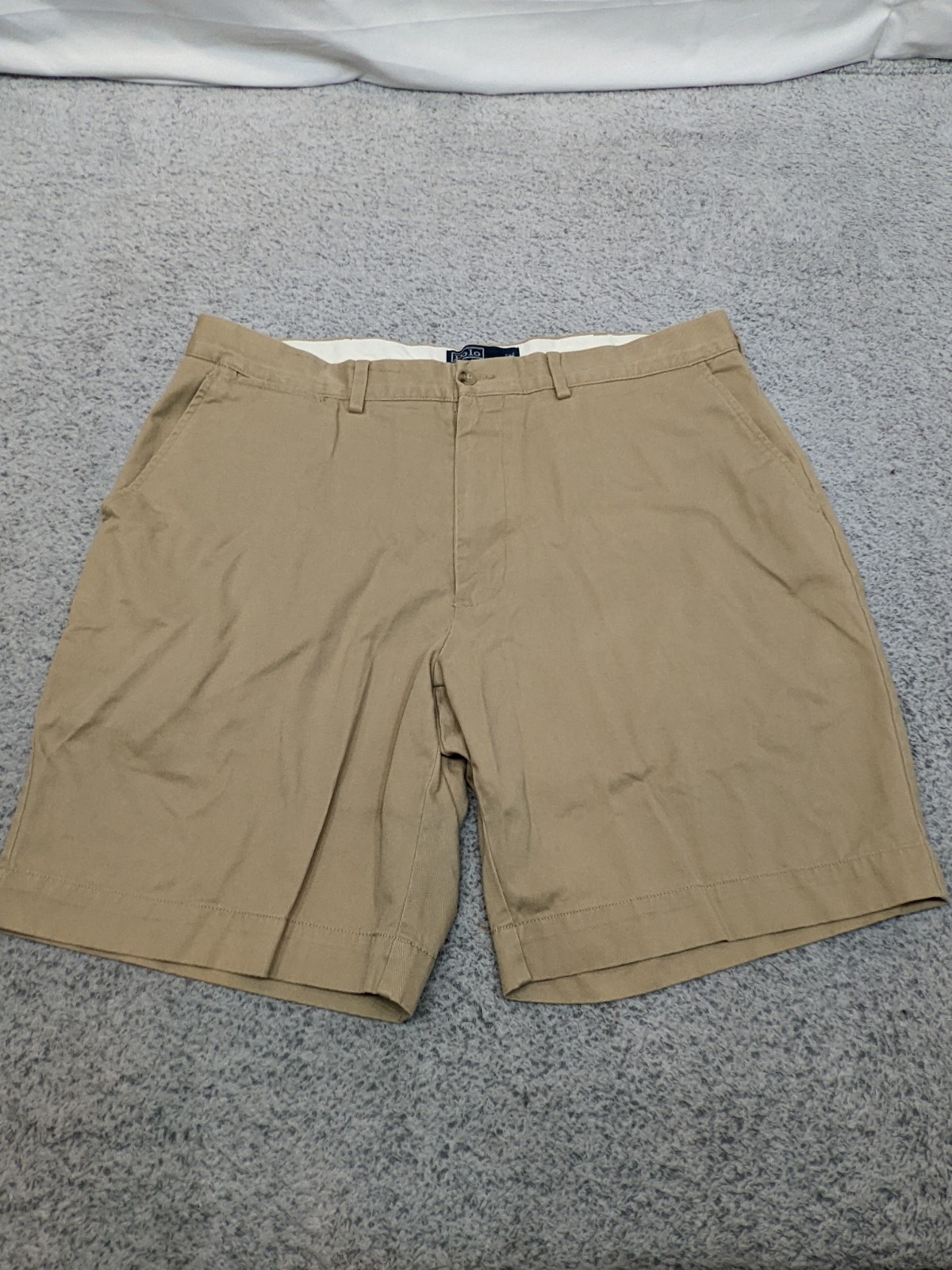 VINTAGE Ralph Lauren Polo Prospect Shorts Mens 38 Classic Chino Preppy Khaki Y2K