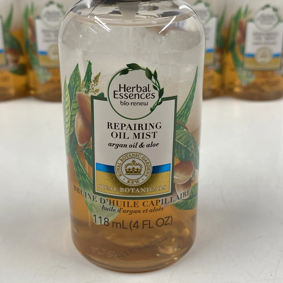 LOT x6 HERBAL ESSENCES Bio Renew Repairing Oil Mist With Argan Oil & Aloe Vera - Image 3 of 4