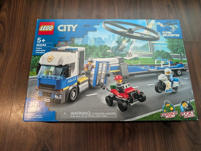 Lego 60244 City Police Helicopter Transport 