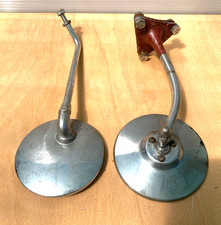 2 x Vintage Classic Car Chrome Wing Mirrors. Spares or repair. WINGARD.