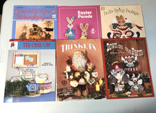 Vtg Lot of 8 Tole Painting  Craft Books Christmas Bunnies Farm Animals Patterns