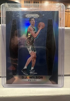 2017-18 Panini Prizm - D.J. Wilson #181 Blue Prizm /199 (RC) Milwaukee Bucks  