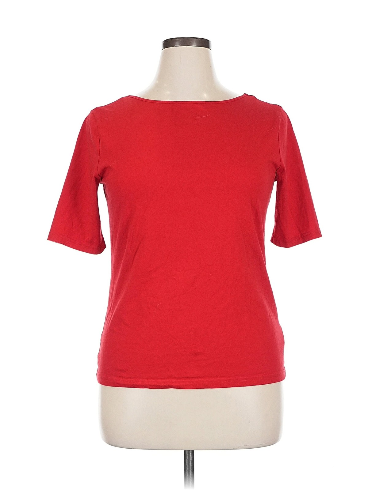 Chaps Women Red Short Sleeve T-Shirt XL - image 1