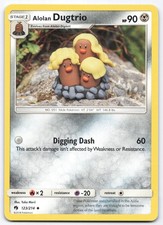 Alolan Dugtrio 123/214 Lost Thunder Non-Holo Uncommon Pokemon Card Yuka Morii LP on eBay