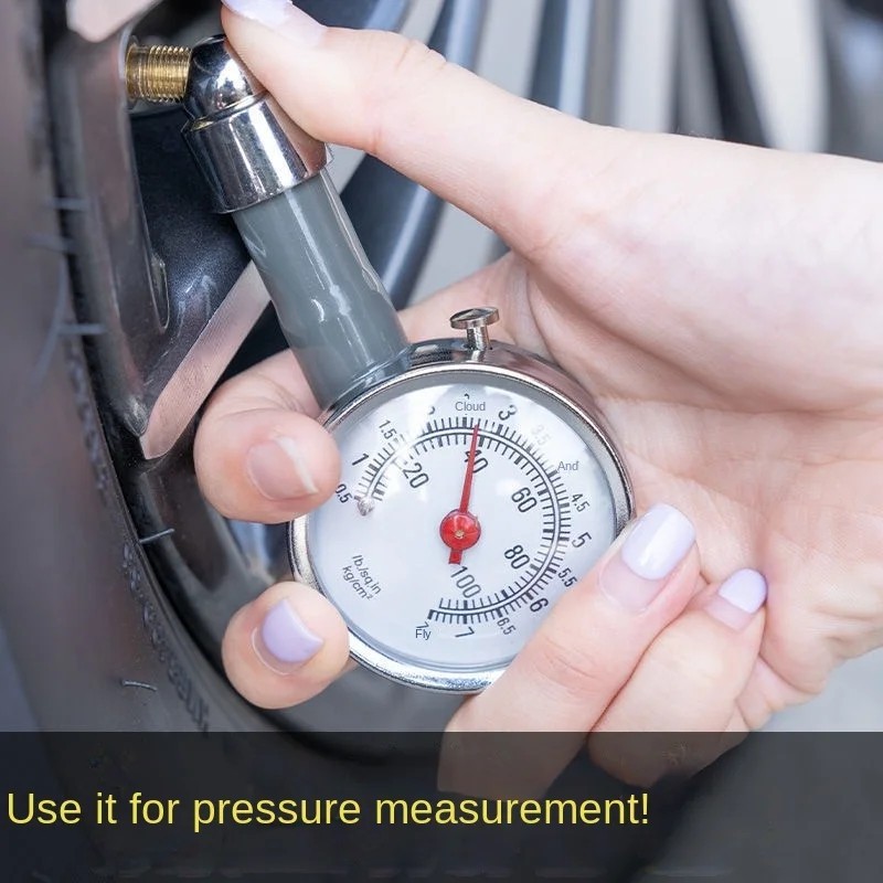 GEARZAAR Professional Tire Pressure Gauge – 7-100 PSI – Universal – Black Aluminum - View #5