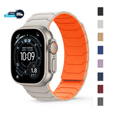 Magnetic Strap For iWatch Ultra 2 Series 10 9 8 7 SE 6 5 Silicone iWatch Band