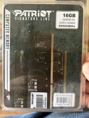 Patriot Memory Signature Premium DDR4 16GB (2x8GB) 2666MHz (PC4-21300) UDIMM Kit