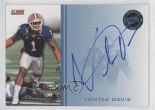 2009 Press Pass Signings Blue 33/50 Vontae Davis #PPS-VD Auto mp7