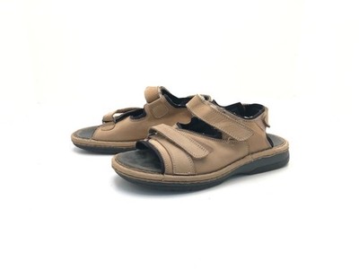 Helvesko mens sandal mule flat brown size 43 (UK 9)