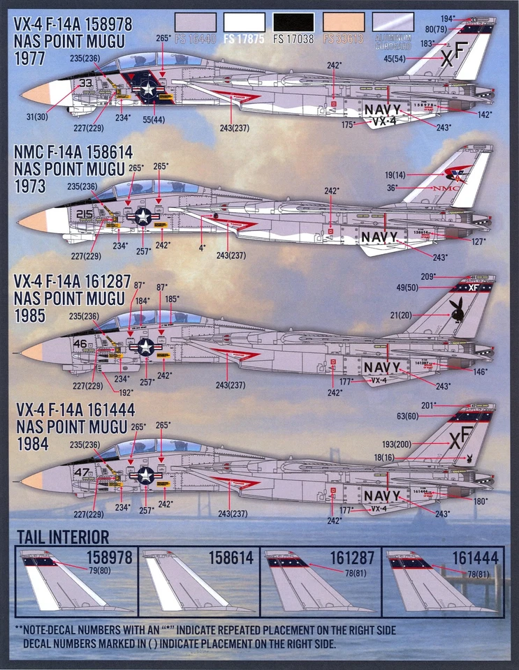 Furball Decals 1/48 GRUMMAN F-14A/B/D TOMCAT Colors & Markings U.S. Navy #13 - Image 4 of 4
