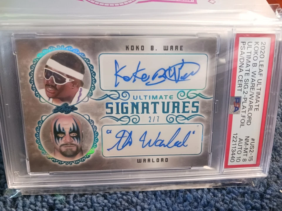 2020 Leaf Ultimate Stars Wrestling DUAL AUTO - KOKO B. WARE / WARLORD #2/7 - Image 2 of 2