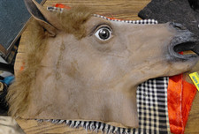 Horse Head Mask Halloween Party Latex Animal Costume Prop Gangnam Style Costume