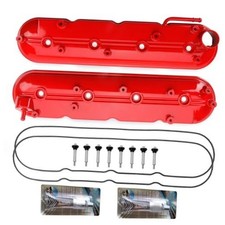 Valve Cover Set Left Right Compatible with Silverado Sierra Express Red
