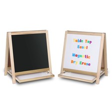 Tabletop Small Magnetic Black Chalkboard/Dry Erase Easel, Group Activities, E...