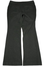 Talbots Ponte Knit Bootcut Dress Pants Womens 10 Black Heather Stretch 32"X29"