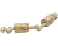 Hundespielzeug Beeztees Kaffeeholz L Mit Seil Baumwolle;Holz Ca. 45 X 8,3 X 8,3