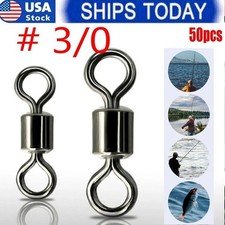 100/50x Rolling Barrel Swivel 220 lb Fishing ...