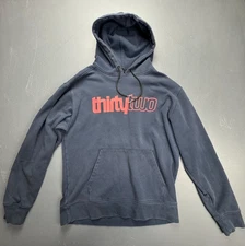 ThirtyTwo Hoodie Men’s M Black Pullover Snowboarding Logo Graphic Streetwear