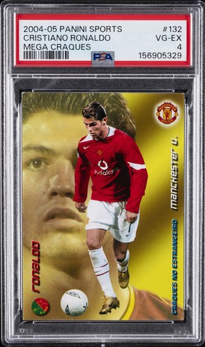 2004 PANINI SPORTS MEGA CRAQUES #132 CRISTIANO RONALDO PSA 4