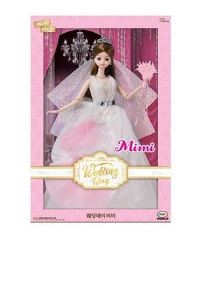 Mimi World Wedding Day Shiny Doll Barbie Ball Joint Doll toy