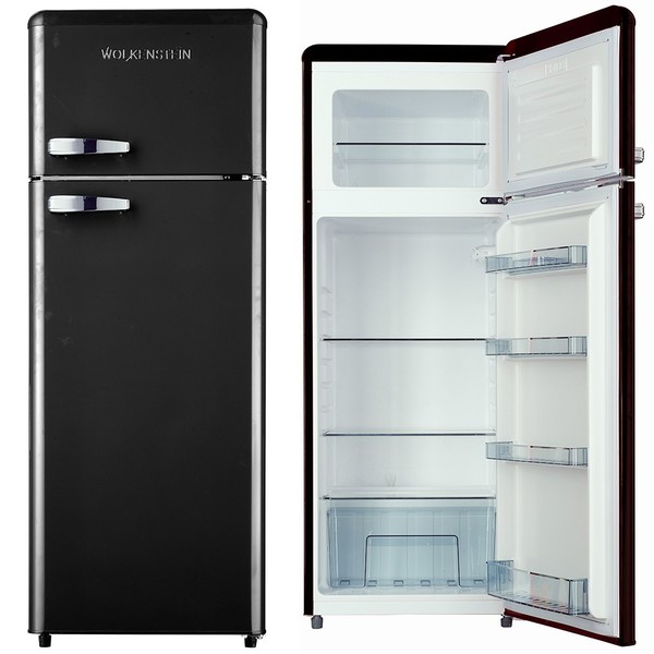 Wolkenstein KüHl-Gefrierkombination KüHlschrank GK212.4RT B Schwarz 211 L E-image
