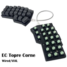 Topre EC Corne Split Ergonomic Capacitive Keyboard Wired VIAL Programmable
