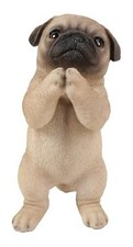 . Pug Puppy Statue Praying