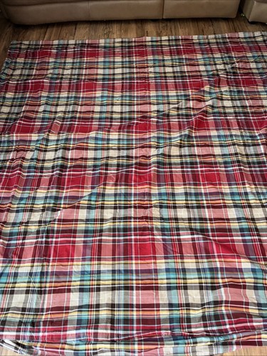 Pottery Barn PB Teen Wrangler Plaid Full/Queen Bettbezug Rot Multi Baumwolle LESEN - Bild 6 von 12