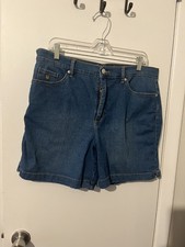 Women's GLORIA VANDERBILT High-Rise Jean Shorts Size 16