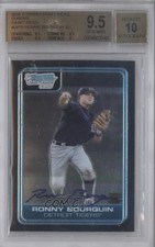 2006 Bowman Draft Chrome Picks Ron Bourquin Ronny BGS 9.5 GEM MINT Auto 0c6
