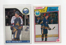 PHIL HOUSLEY SABRES 1983-84 O-PEE-CHEE 85-86 TOPPS VINTAGE 2X HOF LOT EX-NM