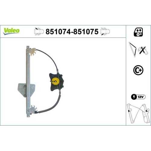 1X Fensterheber Valeo 851074 Passend FüR Audi-image