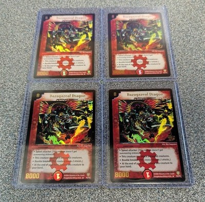4X Duel Masters TCG - DM06  Bazagazeal Dragon  P2/Y3  English  Promo Cards 2006