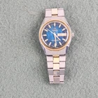 Vintage 1970s Timex Q Falcon Eye 38mm Blue Dial Men's Watch A Cell
