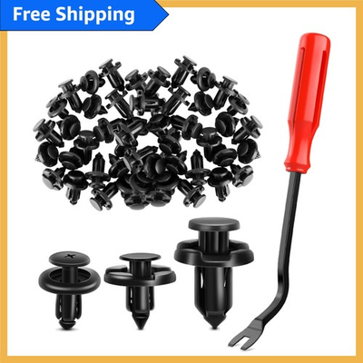 #ad 100PCS Automotive Push Type Clips for Subaru 7mm 8mm 10mm Fasteners Included $13.99